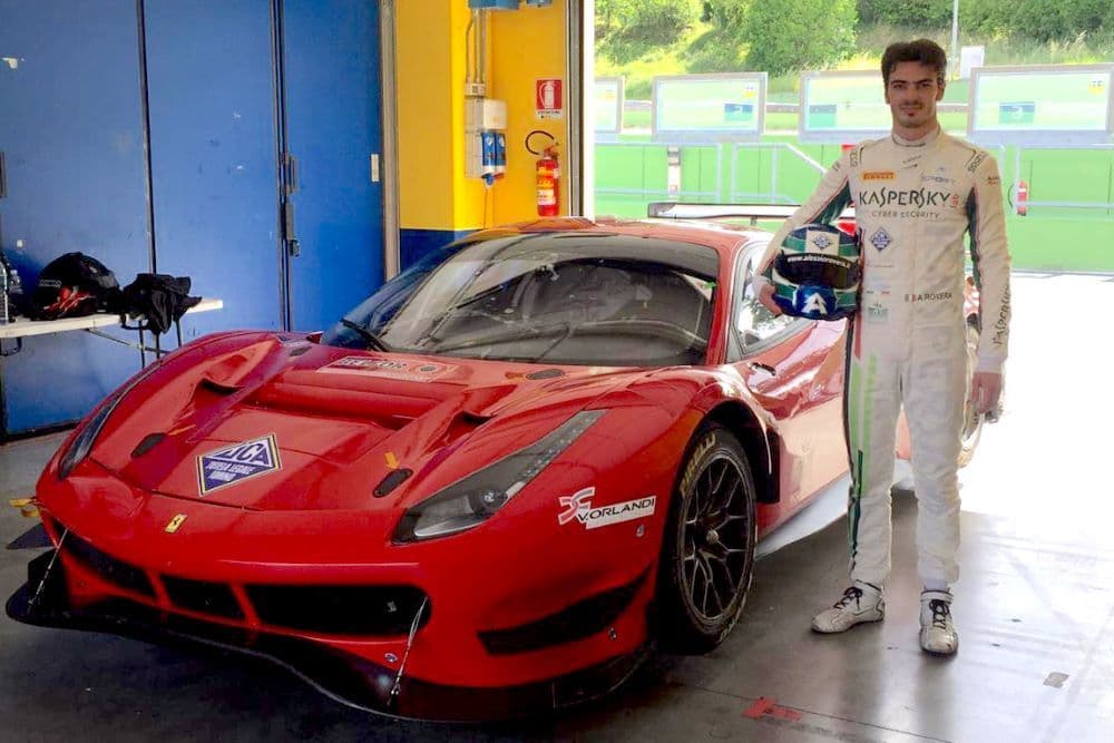 Il pilota varesino campione italiano GT in carica ha esordito al volante della Ferrari 488 GT3