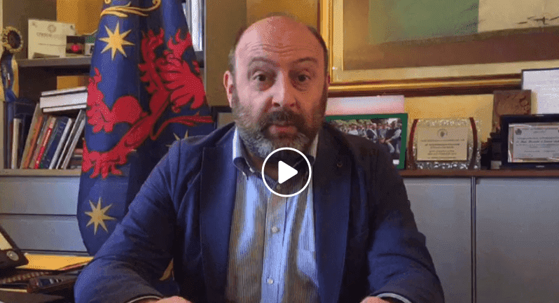 Somma, video-messaggio del sindaco Bellaria