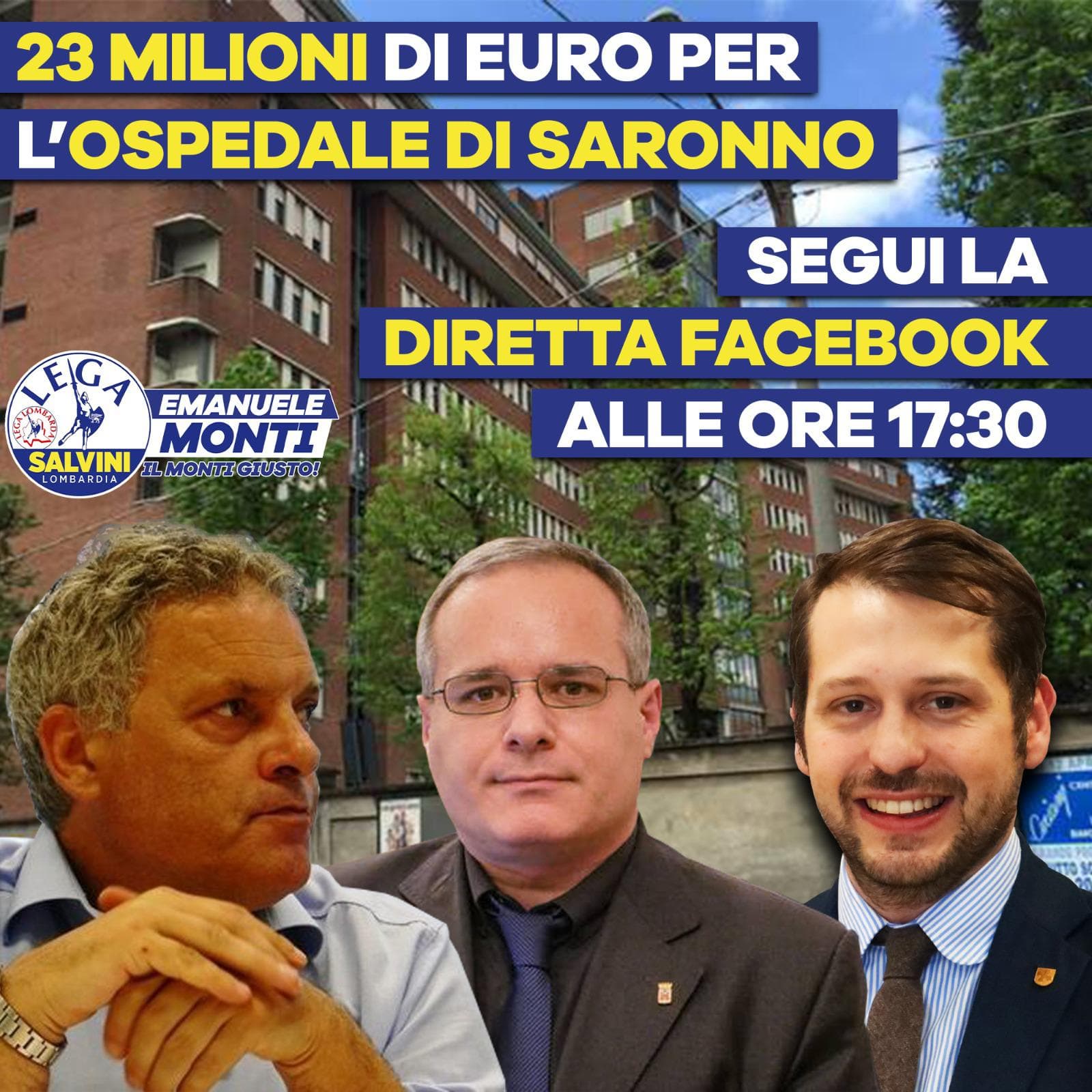 Saronno, per l'Ospedale Regione Lombardia stanzia 23 milioni