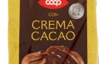 Allergene non dichiarato: COOP richiama il prodotto FROLLE RIPIENE CON CREMA AL CACAO