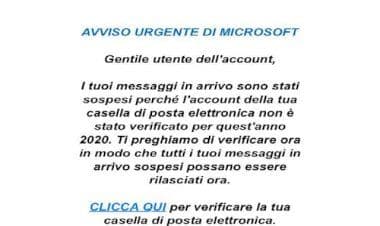 Allerta in rete. Polizia Postale: “Attenzione: nuova ondata di phishing”. Lo “Sportello dei Diritti”: falsi messaggi Microsoft o di altri mittenti istituzionali per carpire i nostri dati. Seguite i consigli della Polizia Postale
