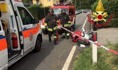Lavena Ponte Tresa, intervento dei vigili del fuoco