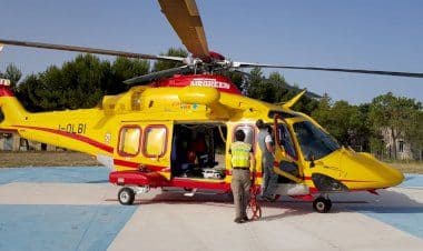 Lonate Pozzolo, incidente sul lavoro, intervenuto anche l'elicottero