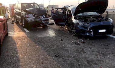 Autostrada A4: tre veicoli coinvolti in un grave incidente