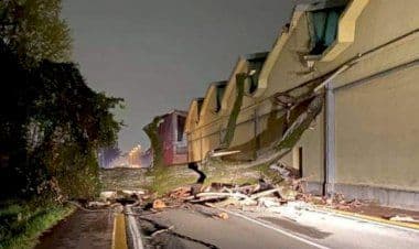 Nerviano: cade sui cavi dell’elettricità un albero di 20 metri