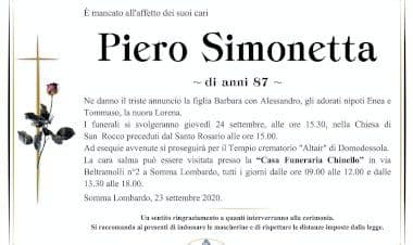 Somma, Piero Simonetta ci ha lasciato