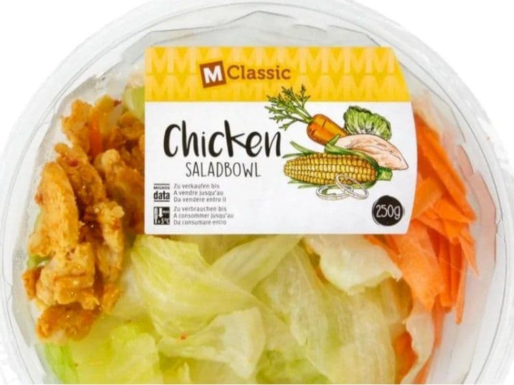 Listerie in insalata di pollo M-Classic Saladbowl Chicken