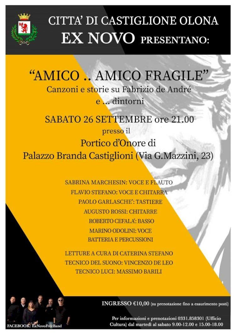 CastiglioneripARTE, "Amico... amico fragile", concerto