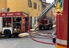 Cocquio Trevisago, incendio ad un edificio