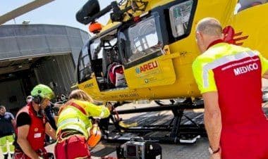 Gallarate, infortunio lavorativo con elisoccorso