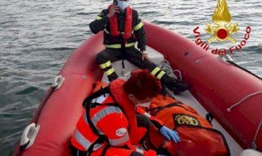 Ispra (Va) via alle Fornaci, soccorso persona.