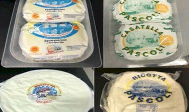 Formaggi freschi e latticini del Caseificio Pascoli richiamato per aflatossine M1