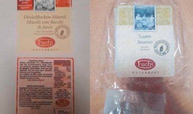 Ossido di etilene presente in pane e prodotti da forno contenenti semi di sesamo e farro.