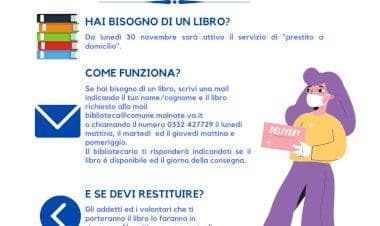 La Biblioteca di Malnate lancia il servizio "Prestito a domicilio"