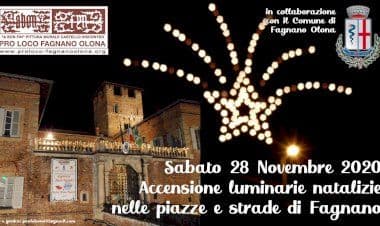Fagnano Olona, sabato 28/11 accensione delle luminarie