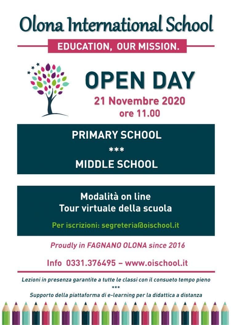 Fagnano Olona, Olona International School, open day