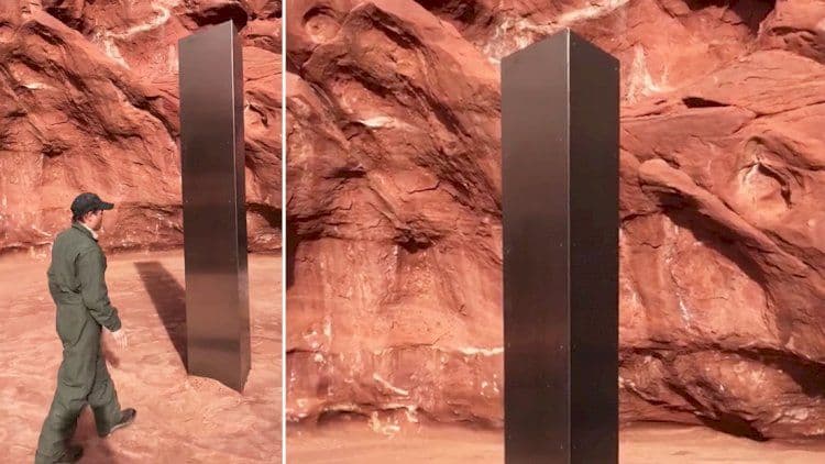 Il mistero del monolito di metallo spuntato fra le rocce del deserto dello Utah.
