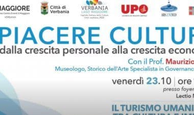 Verbania, rinvio del  terzo incontro del ciclo PIACERE CULTURA
