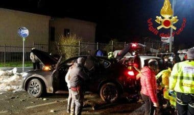 Marchirolo, scontro tra auto