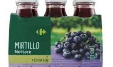 Ministero della Salute: richiamato nettare di mirtillo per possibile presenza frammenti di vetro.