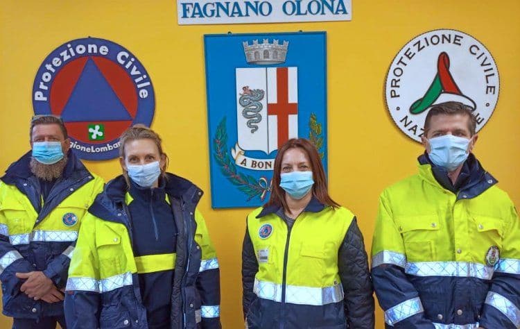 Fagnano Olona saluta i 4 nuovi volontari della Protezione Civile