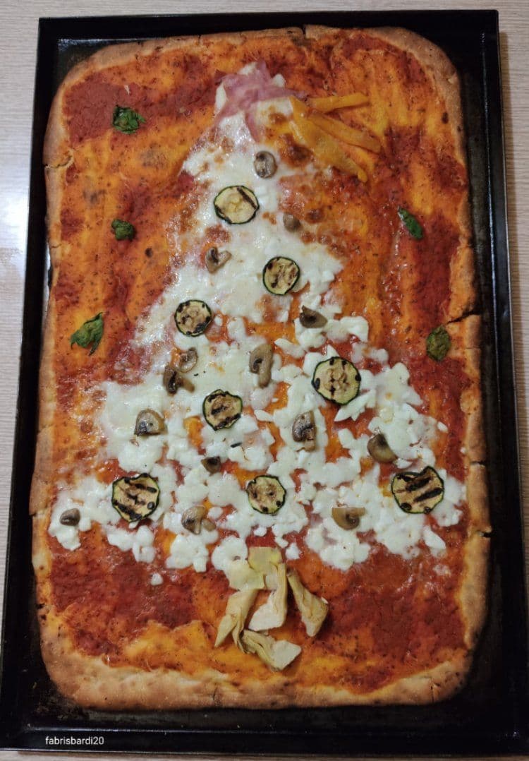La pizza di Natale dei ragazzi di Villadosia