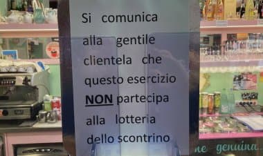 Lotteria scontrini io  non ci sto.