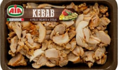 Frammenti plastici nel pollo: AIA richiama KEBAB DI POLLO.