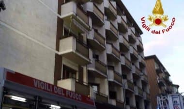 Gorla Minore, camino in fuoco