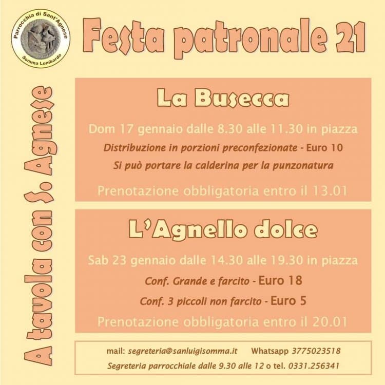 Somma,  festa di Sant’Agnese: a Lorenzo Todeschini l’Agnesino 2021