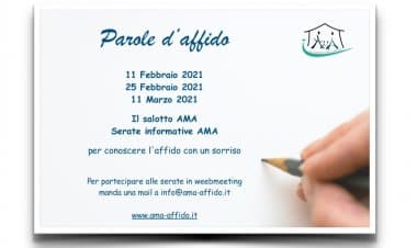 AMA: tre appuntamenti per parlare di affido