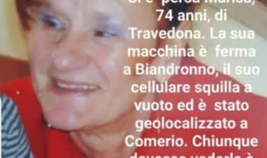 Travedona Monate: una 74 enne è scomparsa