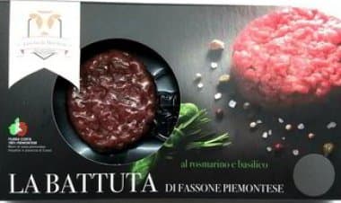 Richiamo per carne cruda alla piemontese con escheria coli produttore di Shigatossine.