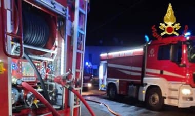 Da Luino a Orino per domare l'incendio