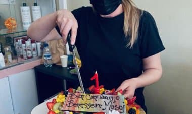 Claudia Musaj festeggia il primo compleanno del centro benessere Musaj