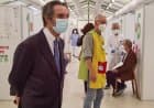 Vaccinazioni, Presidente Fontana visita l'hub di Rancio Valcuvia