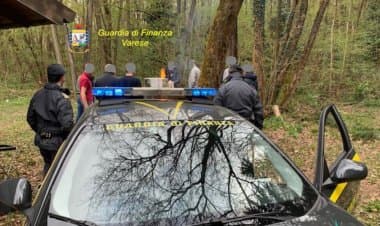 Cantello: sorpresa dei finanzieri alla festa di compleanno nel bosco
