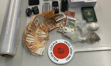 Trecate, arrestato straniero, cocaina e quasi tremila euro in contanti