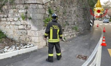 Varese,  verifica del ponte ferroviario