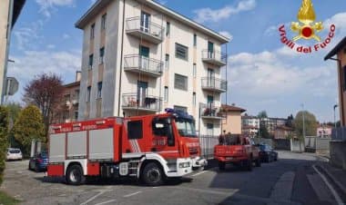 Varese,  cade intonaco sulla culla