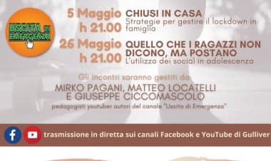 Gulliver: due serate on line per parlare di adolescenza ed educazione