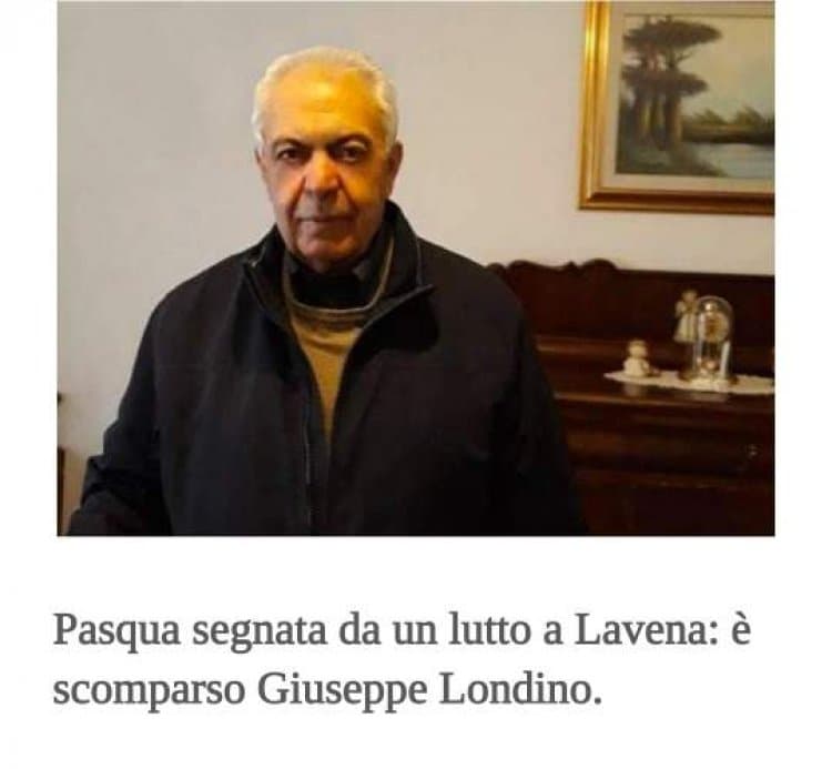 Lavena, ci ha lasciato Giuseppe Londino