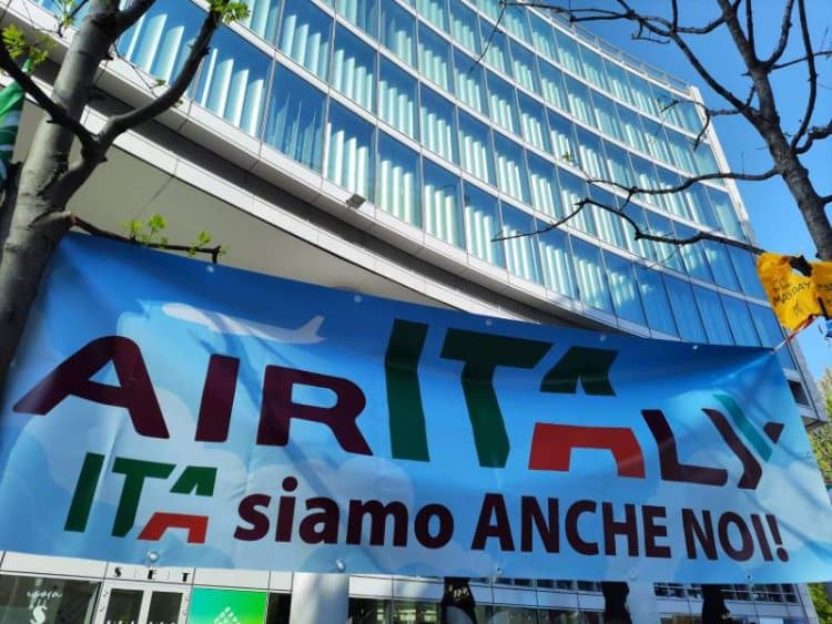 Air Italy,  proteste a Milano indette da Conf.a.€.l.