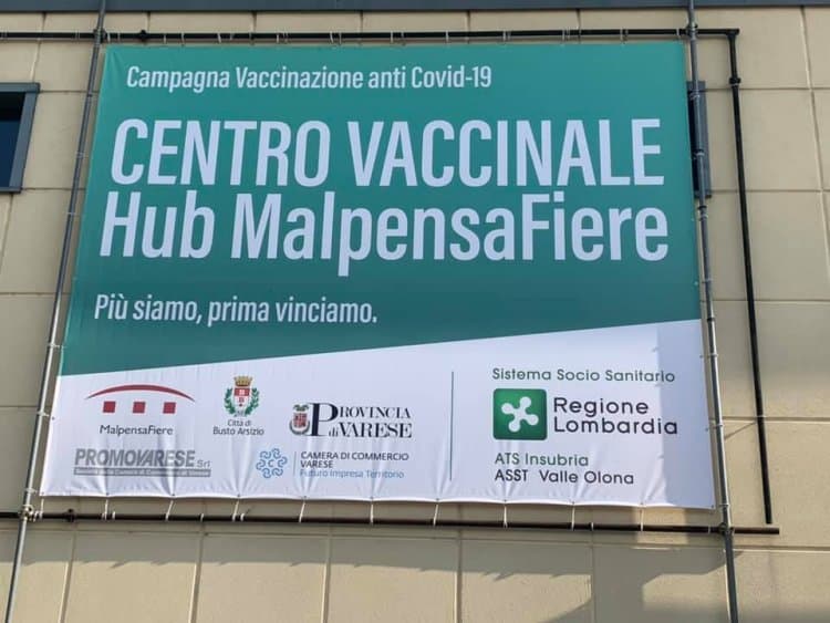 Centro vaccinale di MalpensaFiere fa bella figura a 'Porta a Porta'