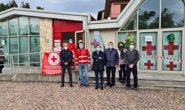 Milano. Monti incontra la Croce Rossa di Luino