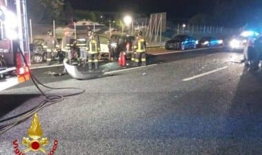 A8/A26 diramazione Gallarate-Gattico, incidenti tra piu' veicoli