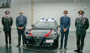 Presentata l’Alfa Romeo Giulia per l’Arma dei Carabinieri