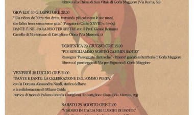 Alla scoperta di Dante, sei eventi tra Castiglione, Gornate e Gorla