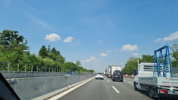 A8 Milano Laghi: rallentamenti tra  Castellanza e Busto