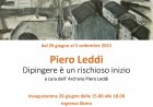 'Piero Leddi. Dipingere è un rischioso inizio' al Museo Bodini